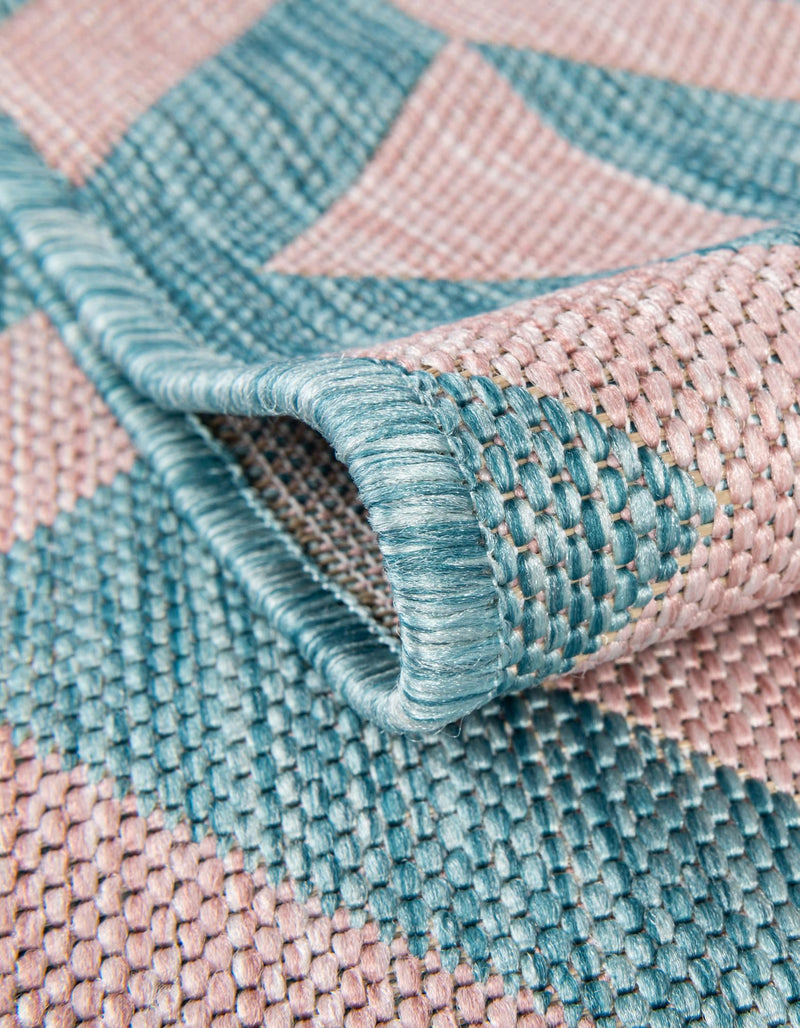 Urban Oasis Rugs Collection Area Rug - Highrise (Pink and Aqua) Round Pink and Aqua lifestyle 4