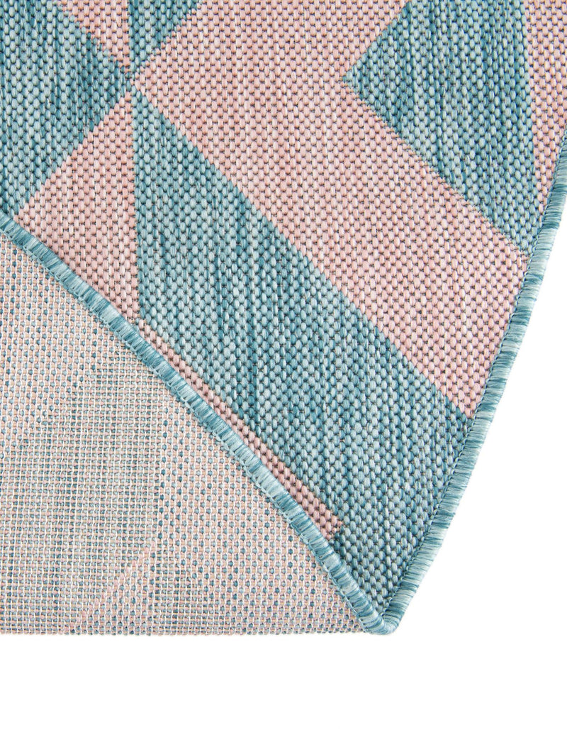 Urban Oasis Rugs Collection Area Rug - Highrise (Pink and Aqua) Round Pink and Aqua lifestyle 8