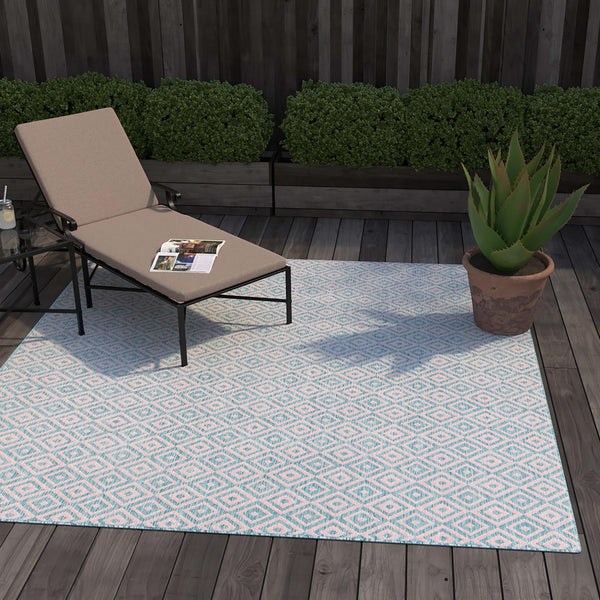 Urban Oasis Rugs Collection Area Rug - Rooftop (Pink and Aqua) Square Pink and Aqua lifestyle 13