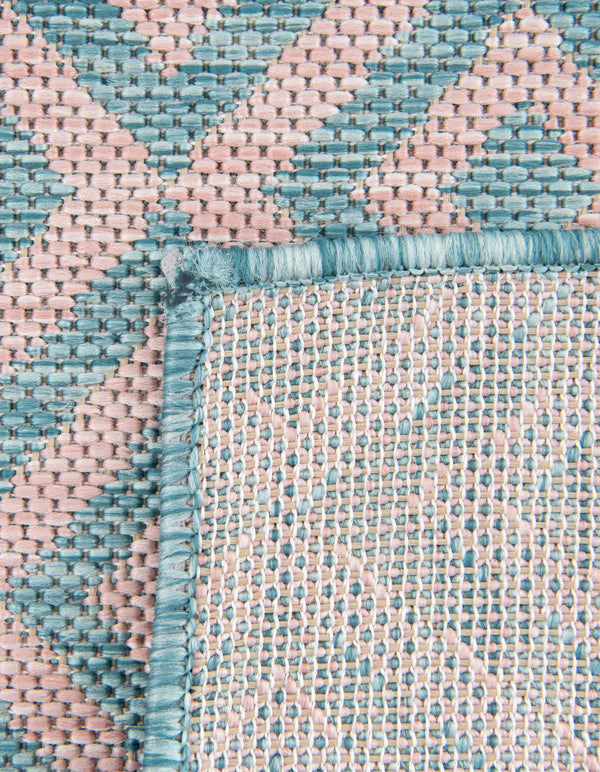 Urban Oasis Rugs Collection Area Rug - Rooftop (Pink and Aqua) Runner Pink and Aqua lifestyle 7