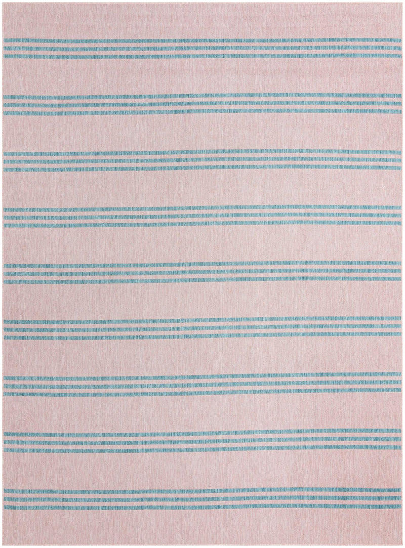 Urban Oasis Rugs Collection Area Rug - District (Pink and Aqua) Rectangle Pink and Aqua Main