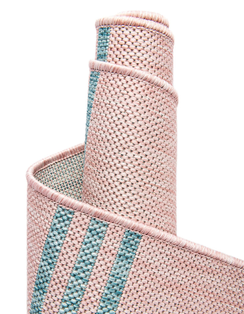 Urban Oasis Rugs Collection Area Rug - District (Pink and Aqua) Square Pink and Aqua lifestyle 9