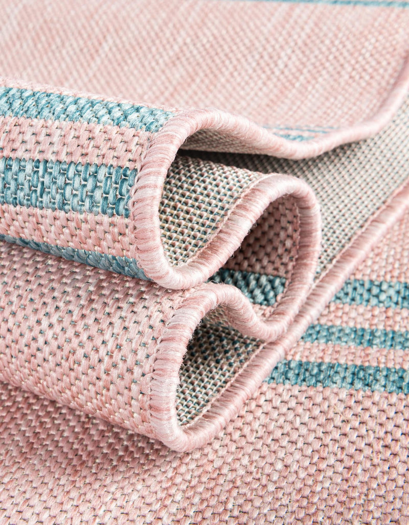 Urban Oasis Rugs Collection Area Rug - District (Pink and Aqua) Square Pink and Aqua lifestyle 11