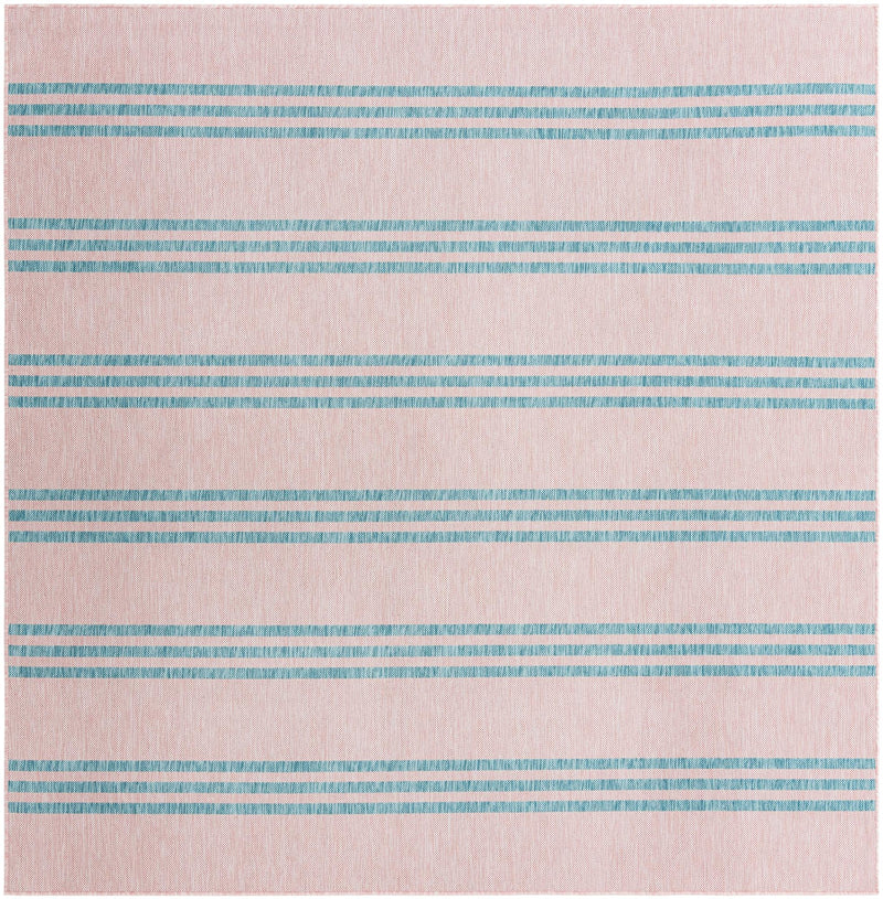 Urban Oasis Rugs Collection Area Rug - District (Pink and Aqua) Square Pink and Aqua Main