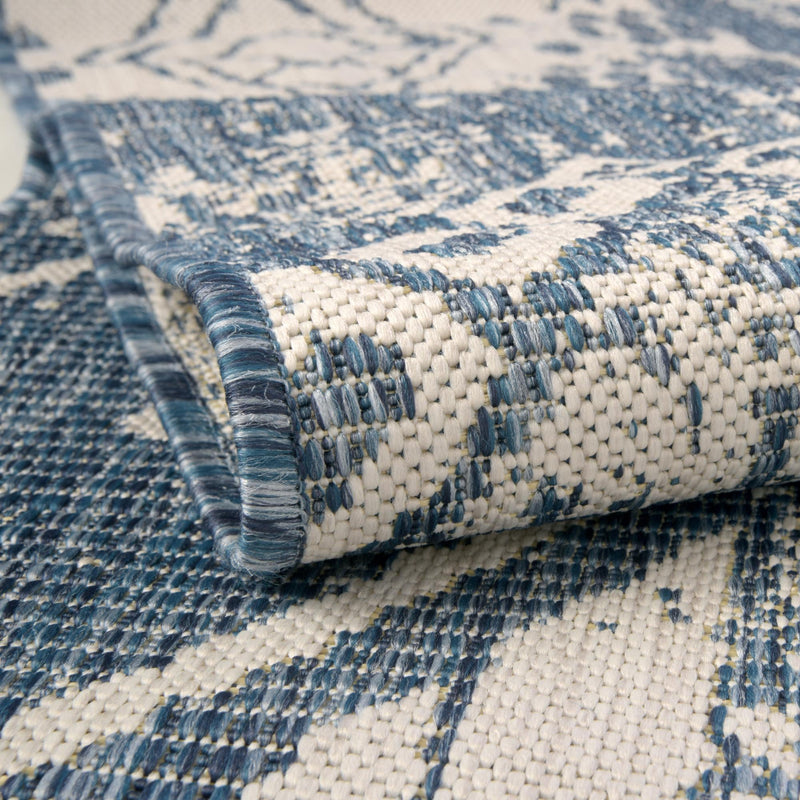 Desert Nomad Terrace Collection Area Rug - Sahara (Blue) Runner Blue lifestyle 4