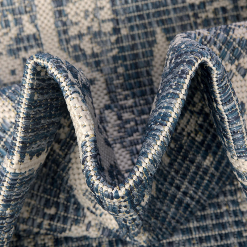 Desert Nomad Terrace Collection Area Rug - Sahara (Blue) Runner Blue lifestyle 6
