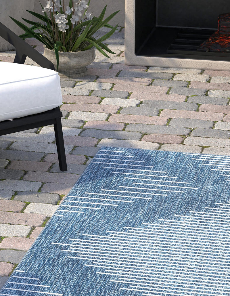 Urban Terrace Collection Area Rug - Chelsea (Blue) Rectangle Blue lifestyle 4