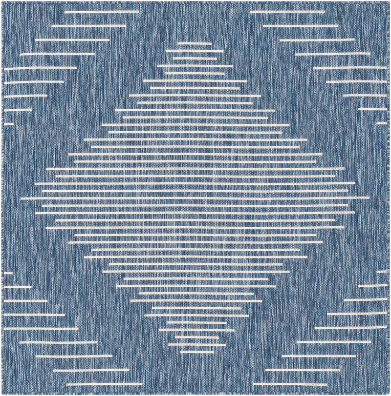 Urban Terrace Collection Area Rug - Chelsea (Blue) Square Blue Main