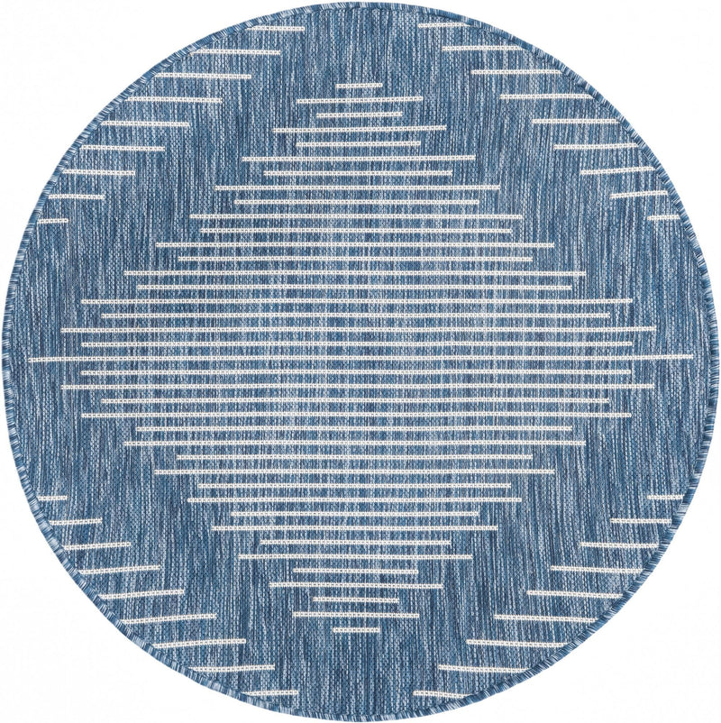 Urban Terrace Collection Area Rug - Chelsea (Blue) Round Blue Main