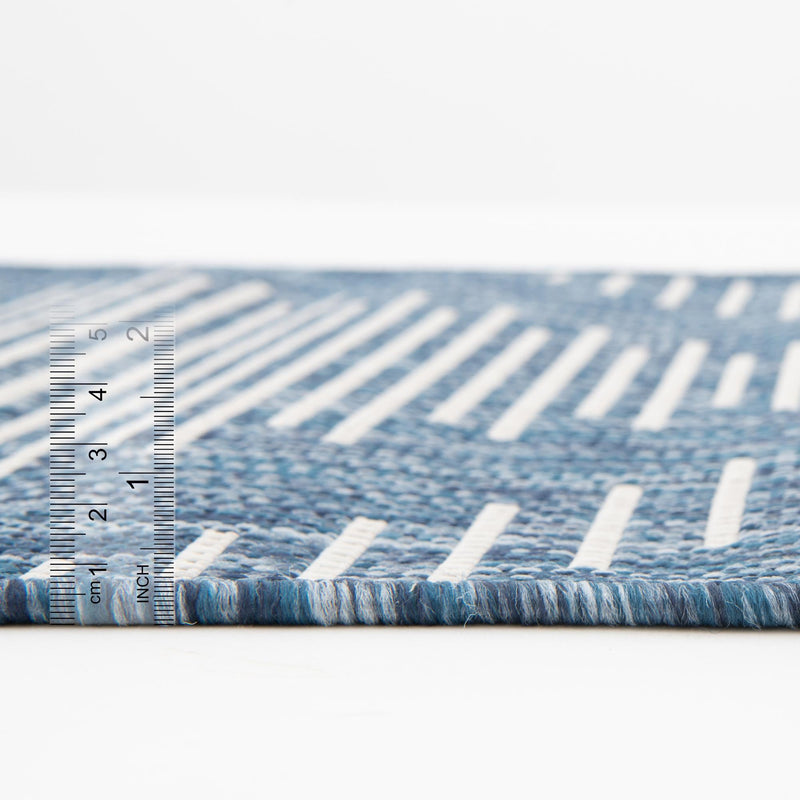 Urban Terrace Collection Area Rug - Chelsea (Blue) Runner Blue lifestyle 3