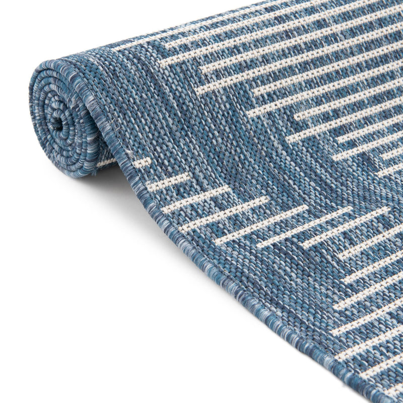 Urban Terrace Collection Area Rug - Chelsea (Blue) Runner Blue lifestyle 10