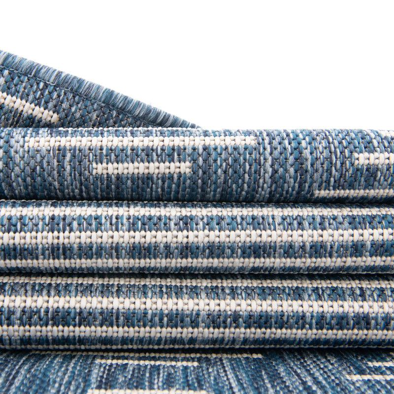 Urban Terrace Collection Area Rug - Chelsea (Blue) Runner Blue lifestyle 12
