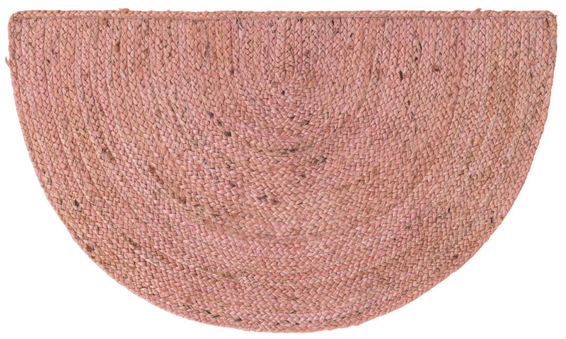 Woven Seaside Jute Collection Area Rug - Savannah (Light Pink) Hearth Light Pink lifestyle 26