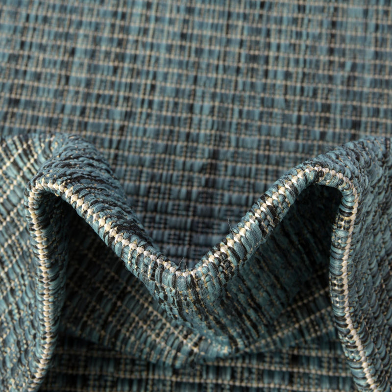 Patio Perfection Collection Area Rug - Veranda (Teal) Square Teal lifestyle 52