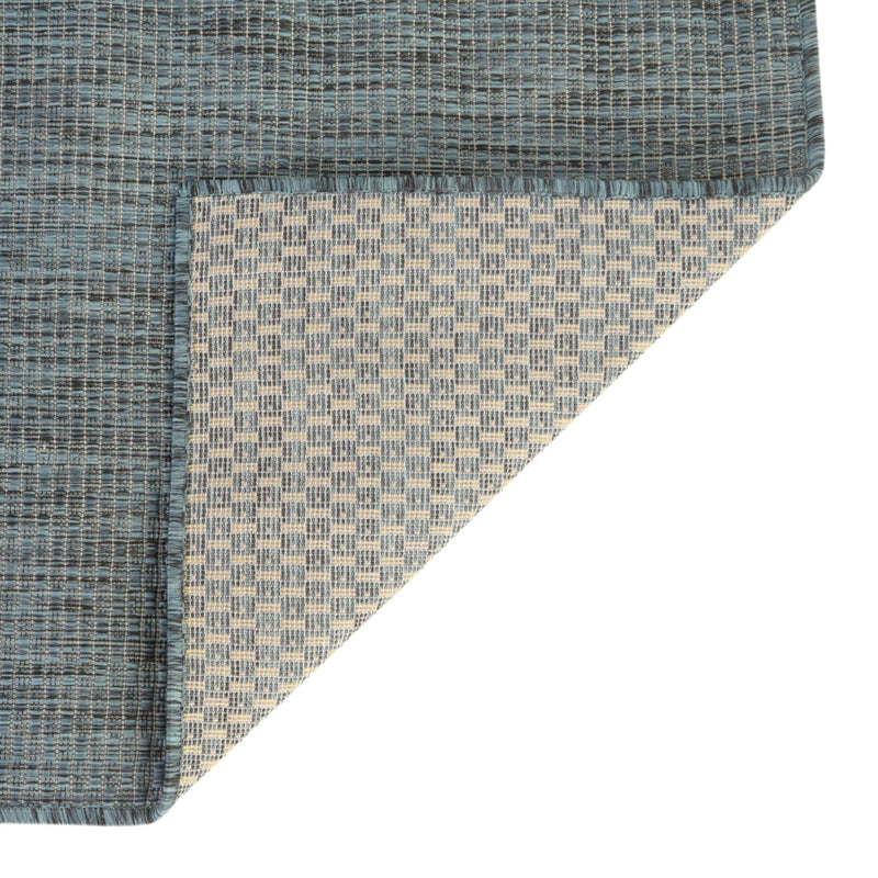 Patio Perfection Collection Area Rug - Veranda (Teal) Square Teal lifestyle 54