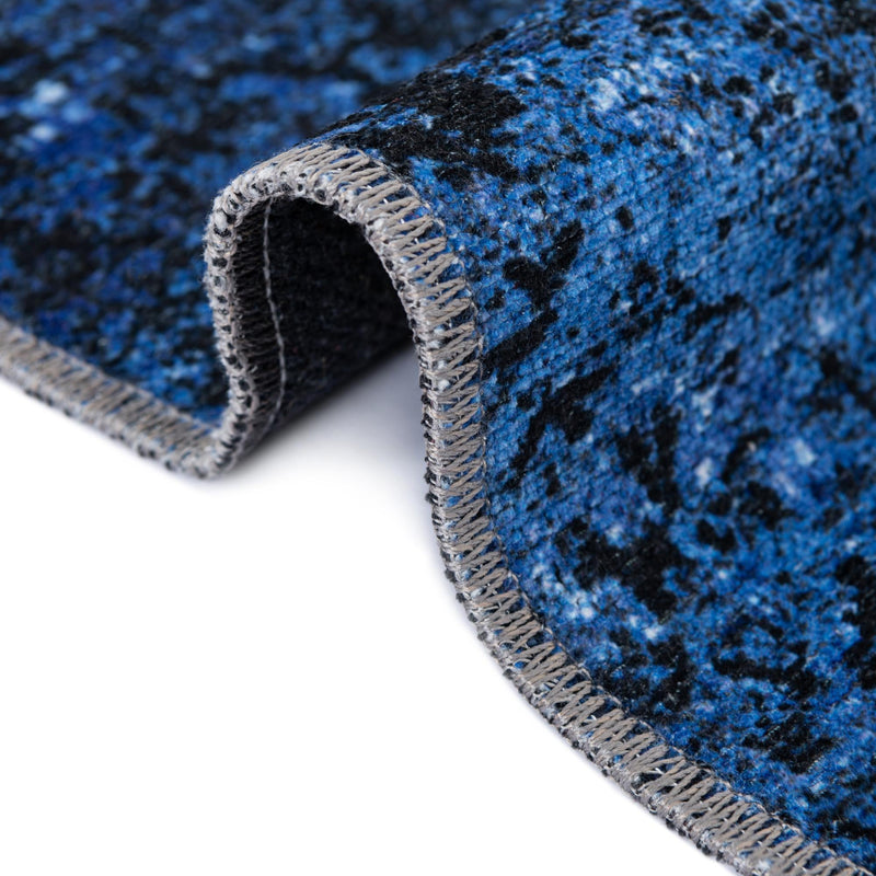 Laguna Sands Collection Area Rug - Catalina Rectangle Overdyed Blue lifestyle 32