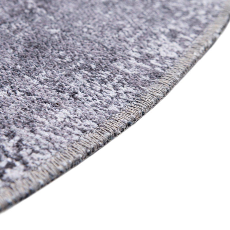 Laguna Sands Collection Area Rug - Catalina Round Gray Ivory lifestyle 74