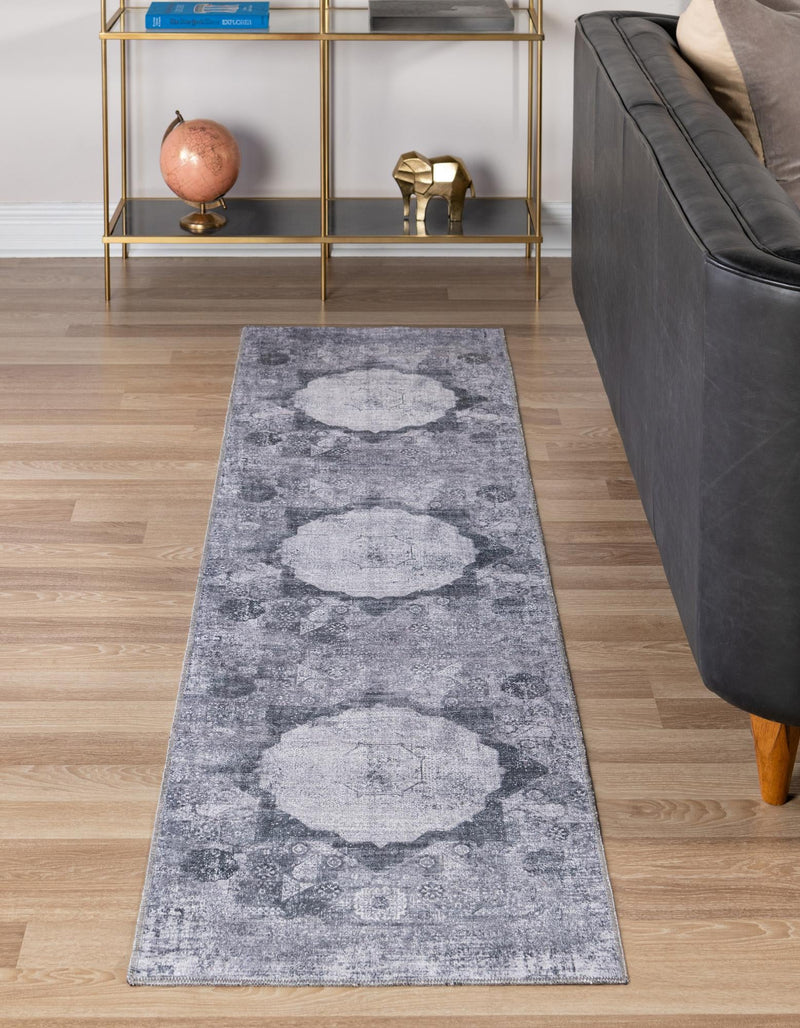 Laguna Sands Collection Area Rug - Catalina Runner Gray Ivory lifestyle 76