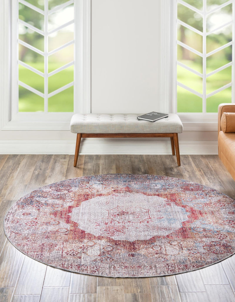 Laguna Sands Collection Area Rug - Catalina Round Multi lifestyle 39
