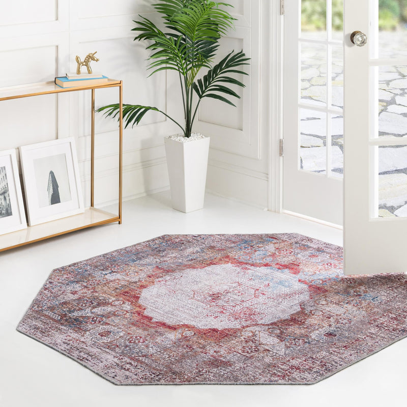 Laguna Sands Collection Area Rug - Catalina Octagon Multi lifestyle 169