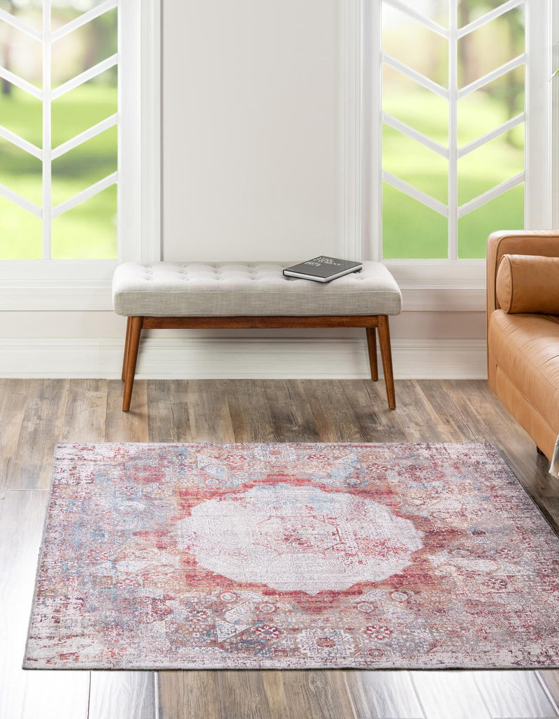 Laguna Sands Collection Area Rug - Catalina Square Multi lifestyle 40