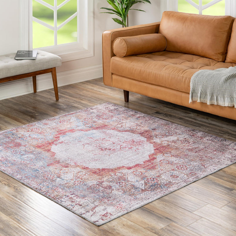 Laguna Sands Collection Area Rug - Catalina Square Multi lifestyle 146