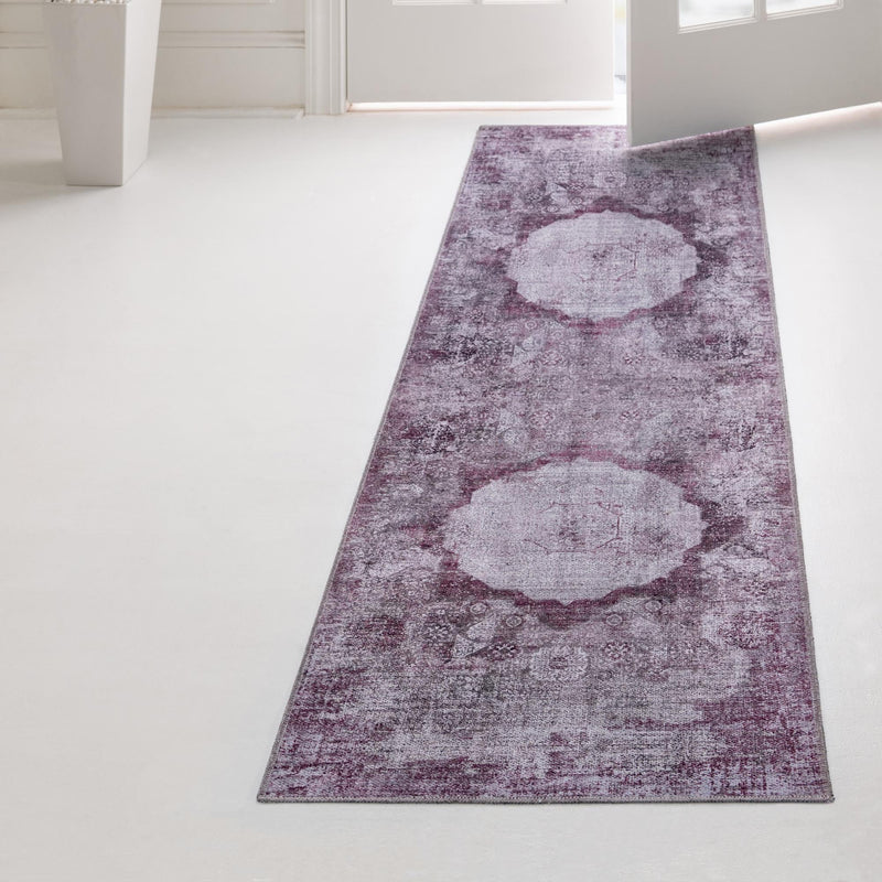 Laguna Sands Collection Area Rug - Catalina Runner Pink Ivory lifestyle 152