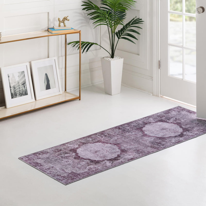 Laguna Sands Collection Area Rug - Catalina Runner Pink Ivory lifestyle 172