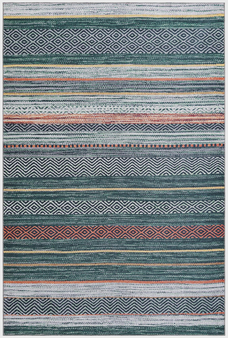 Laguna Sands Collection Area Rug - Malibu Rectangle Green lifestyle 2
