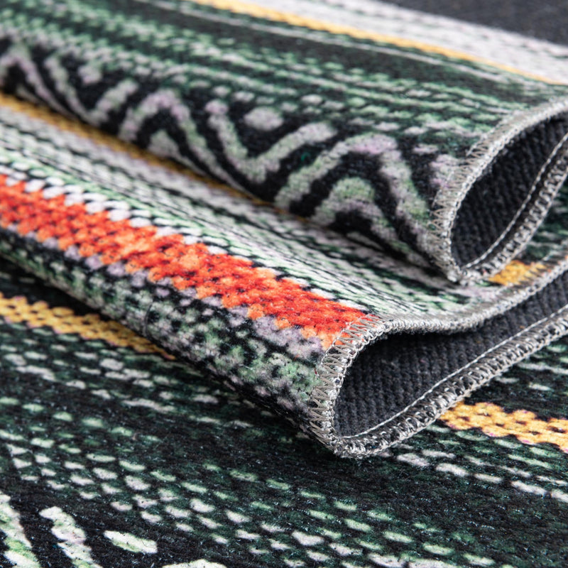 Laguna Sands Collection Area Rug - Malibu Rectangle Green lifestyle 24