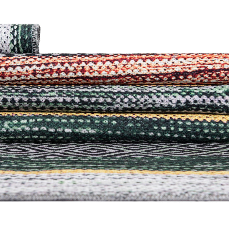 Laguna Sands Collection Area Rug - Malibu Rectangle Green lifestyle 26