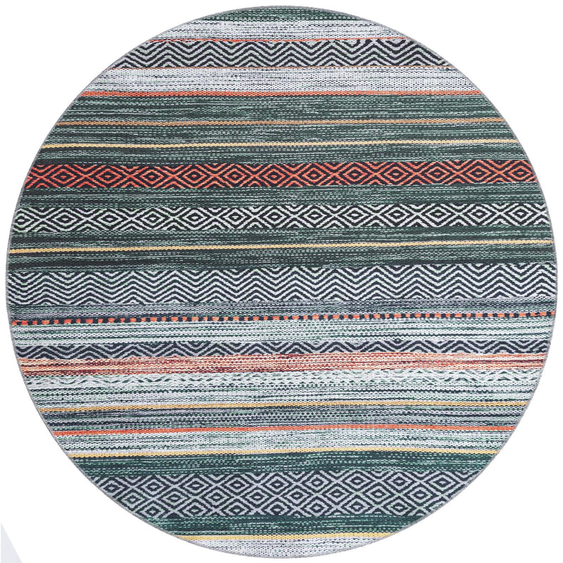 Laguna Sands Collection Area Rug - Malibu Round Green lifestyle 35