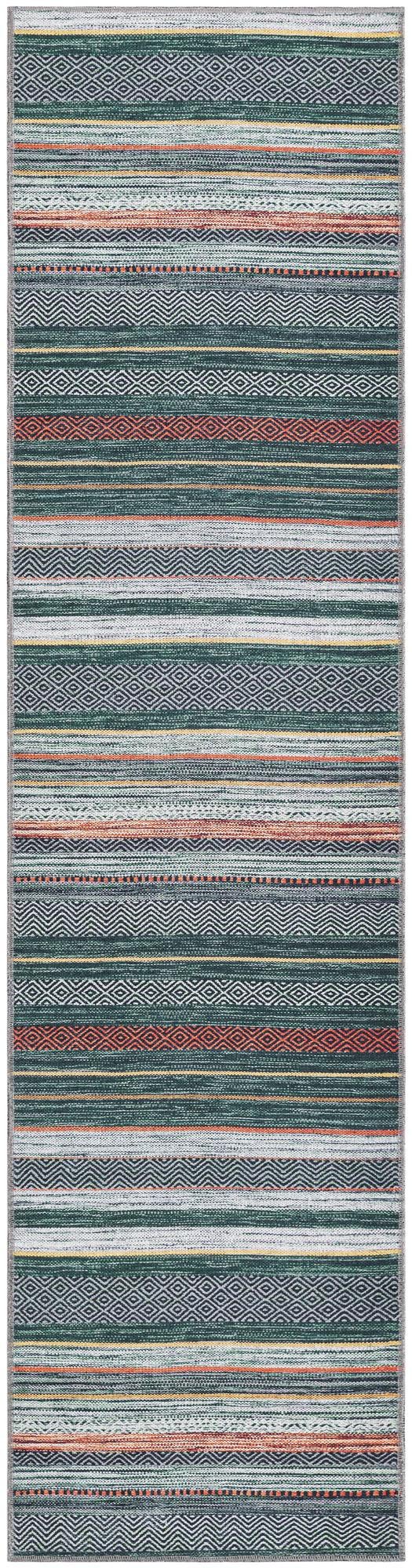 Laguna Sands Collection Area Rug - Malibu Runner Green lifestyle 37