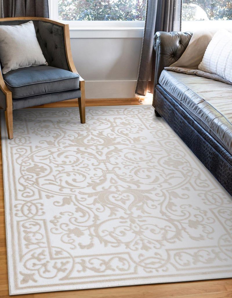 Sanctuary Retreat Collection Area Rug - Retreat Rectangle Snow White lifestyle 3
