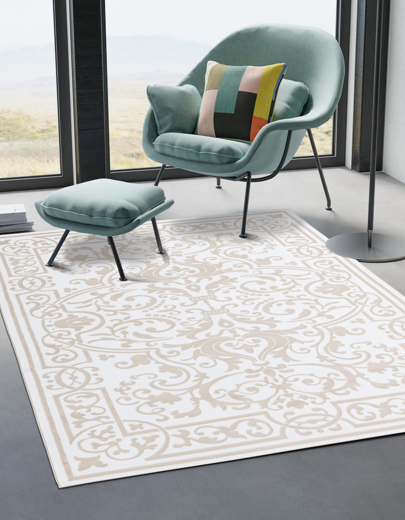 Sanctuary Retreat Collection Area Rug - Retreat Rectangle Snow White lifestyle 8
