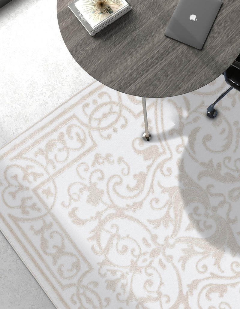Sanctuary Retreat Collection Area Rug - Retreat Rectangle Snow White lifestyle 9