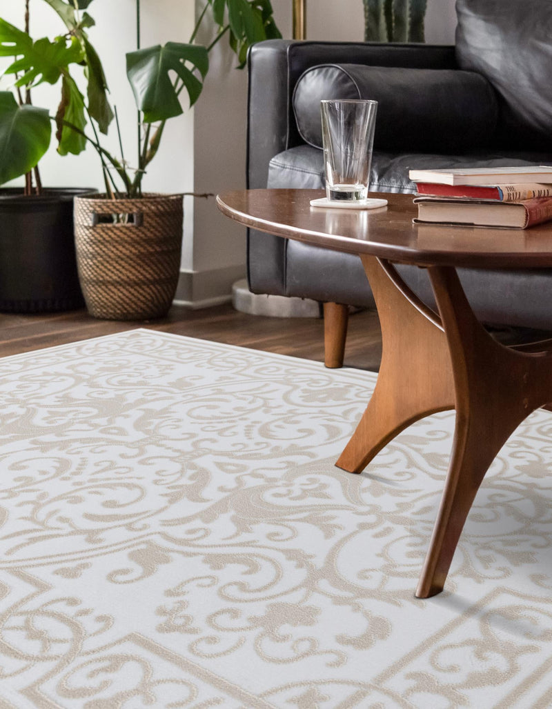 Sanctuary Retreat Collection Area Rug - Retreat Rectangle Snow White lifestyle 10
