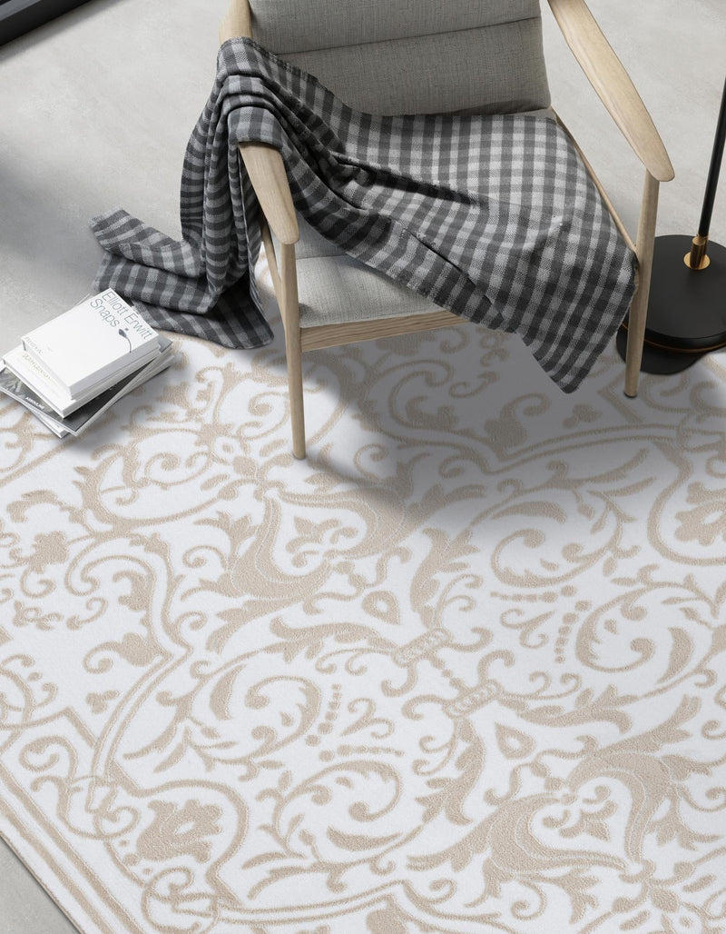 Sanctuary Retreat Collection Area Rug - Retreat Rectangle Snow White lifestyle 11