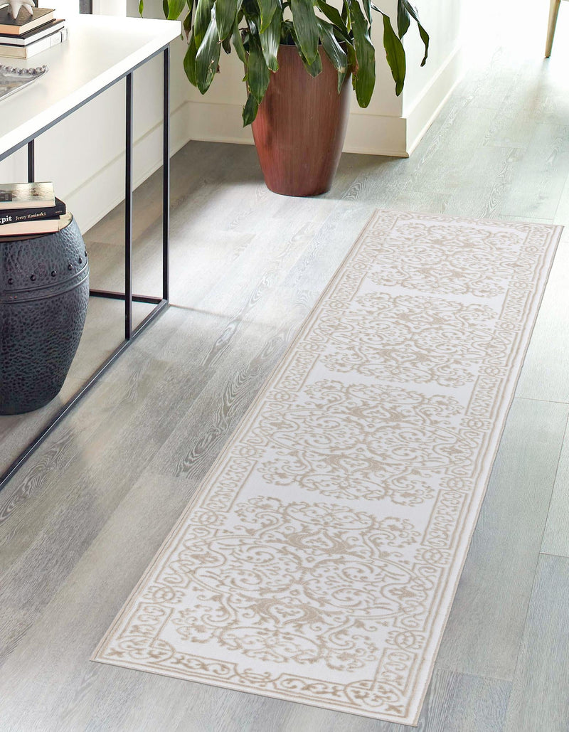 Sanctuary Retreat Collection Area Rug - Retreat Runner Snow White lifestyle 49