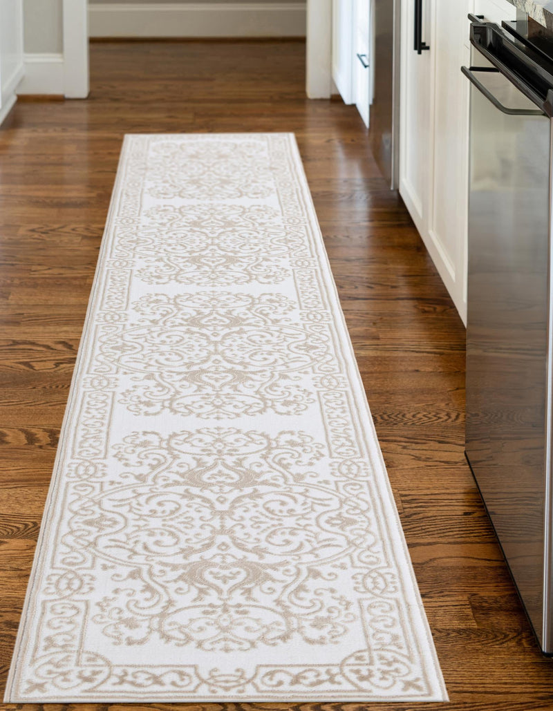 Sanctuary Retreat Collection Area Rug - Retreat Runner Snow White lifestyle 57