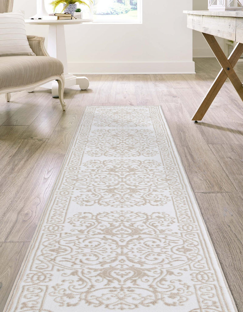 Sanctuary Retreat Collection Area Rug - Retreat Runner Snow White lifestyle 64