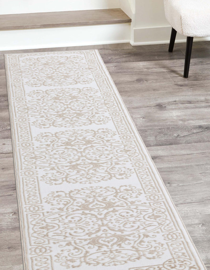 Sanctuary Retreat Collection Area Rug - Retreat Runner Snow White lifestyle 69