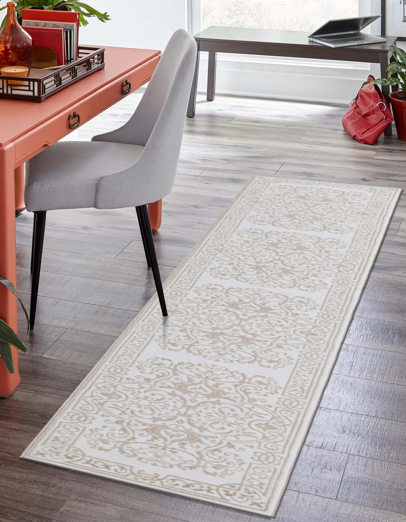 Sanctuary Retreat Collection Area Rug - Retreat Runner Snow White lifestyle 79