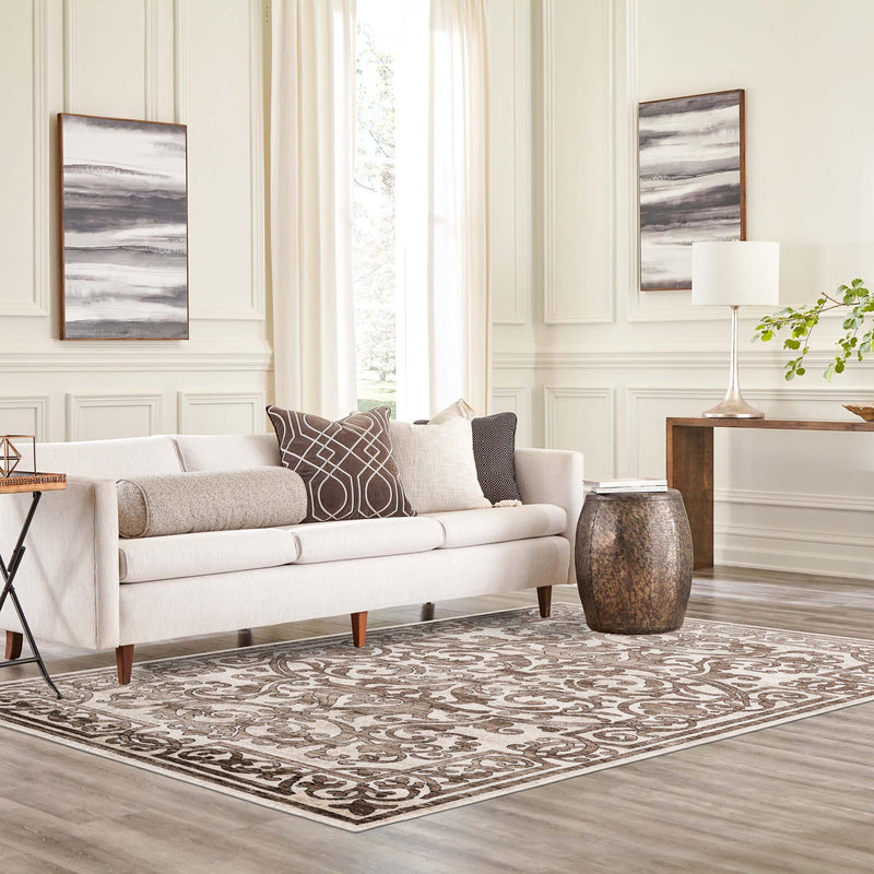 Sanctuary Retreat Collection Area Rug - Retreat Rectangle Chocolate Brown lifestyle 36