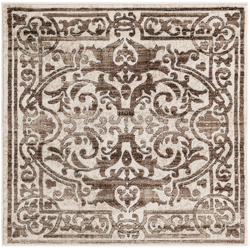 Sanctuary Retreat Collection Area Rug - Retreat Square Chocolate Brown lifestyle 42