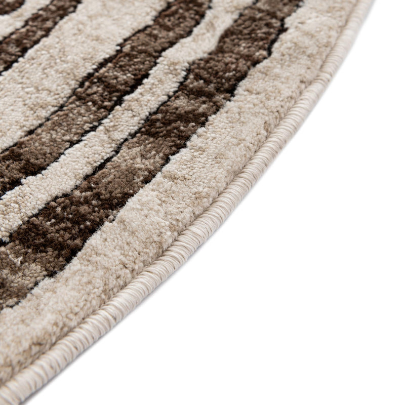 Sanctuary Retreat Collection Area Rug - Retreat Round Chocolate Brown lifestyle 122
