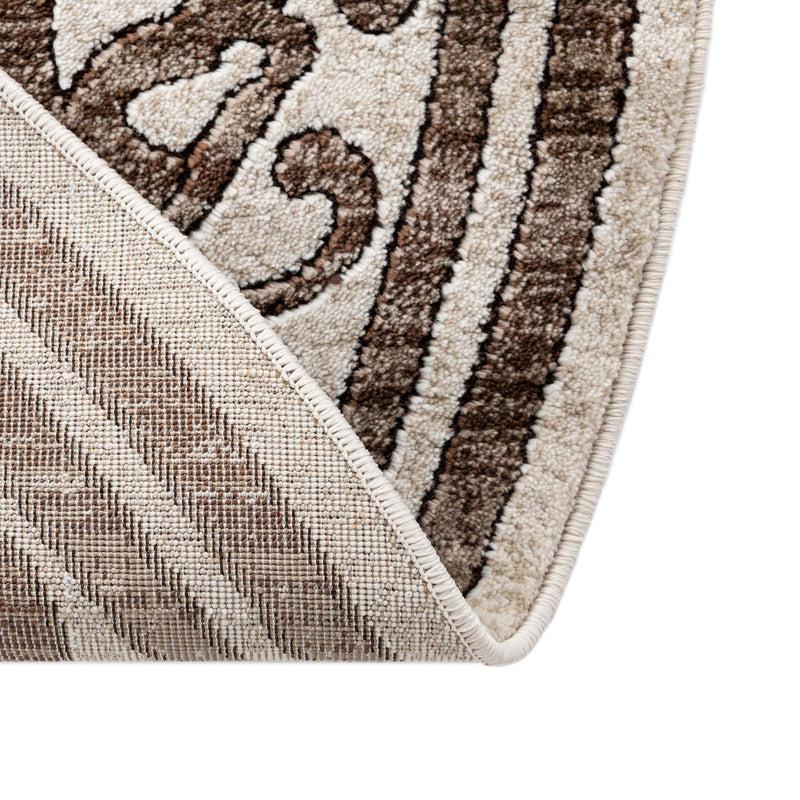 Sanctuary Retreat Collection Area Rug - Retreat Round Chocolate Brown lifestyle 138