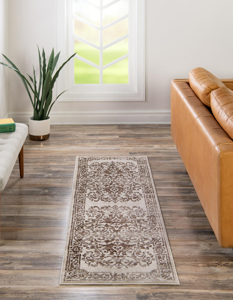 Sanctuary Retreat Collection Area Rug - Retreat Runner Chocolate Brown lifestyle 52