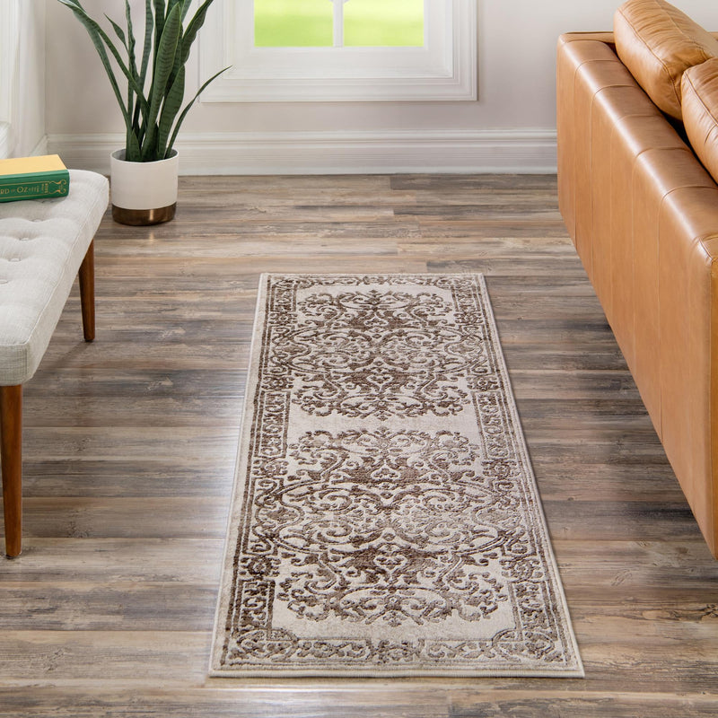 Sanctuary Retreat Collection Area Rug - Retreat Runner Chocolate Brown lifestyle 183