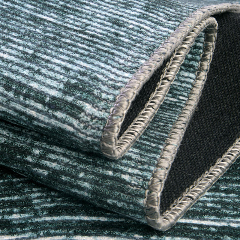Sahara Essence Collection Area Rug - Oasis (Teal) Rectangle Teal lifestyle 12